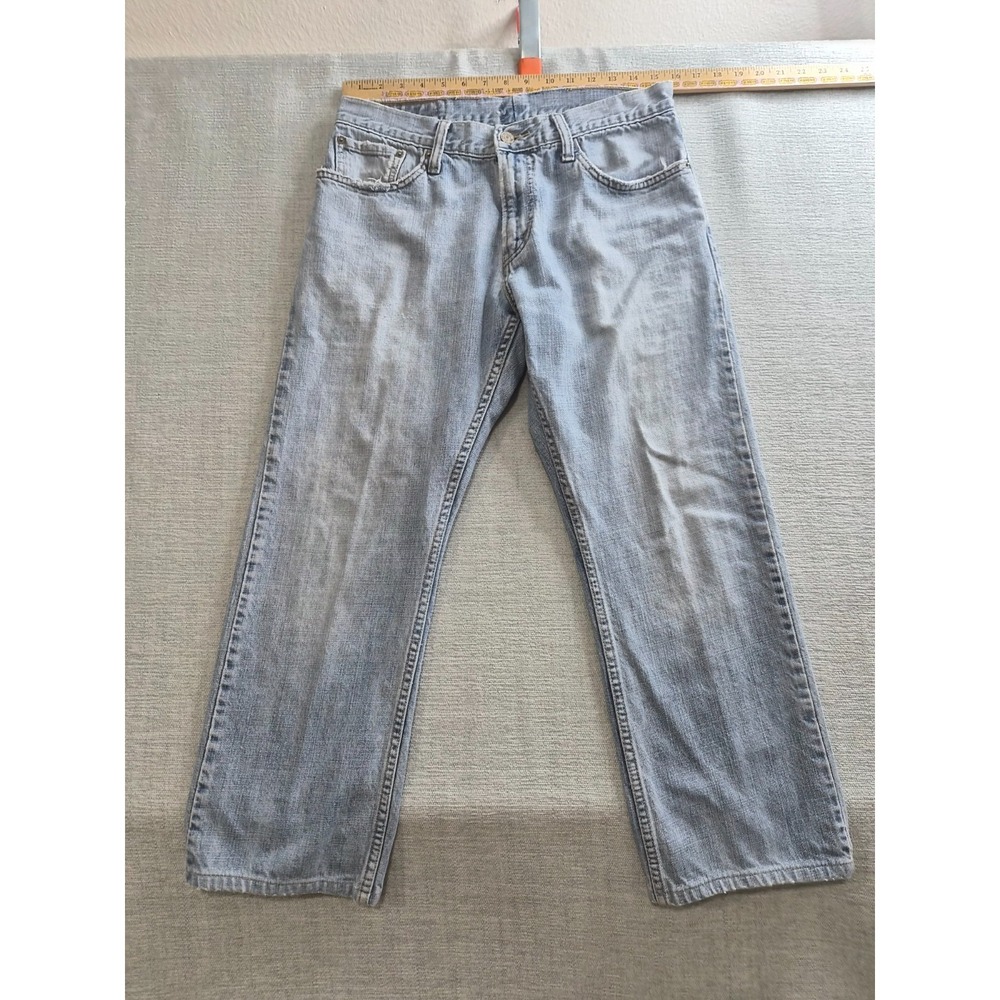 Vintage Levis 514 Slim Straight Jeans Mens 34 Blue Denim Medium Wash Cotton